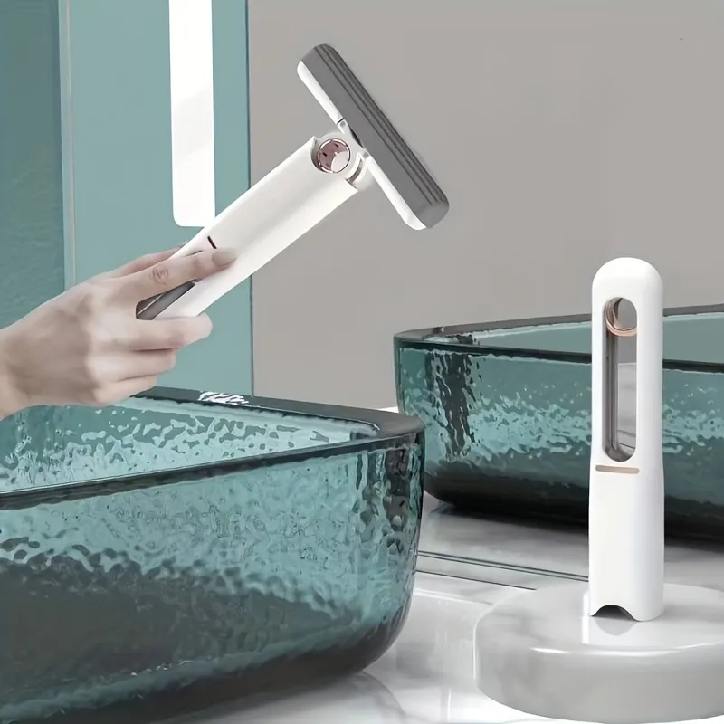 New Portable Self-NSqueeze Mini Mop, Lazy Hand Wash-Free Strong Absorbent Mop Multifunction Portable Squeeze Cleaning Mop Desk Window Glass Cleaner Kitchen Car Sponge Cleaning Mop Home Cleaning Tools – image 3