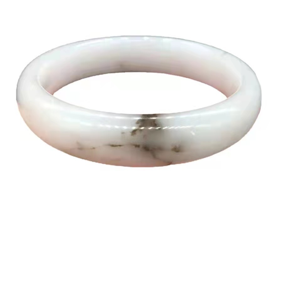 Hetian Gold Silk Dark Jade Bracelet Natural Floating Flower