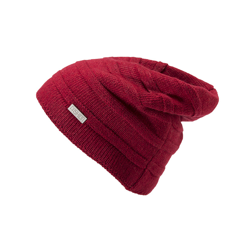 European And American Winter Ear Protection Letter Label Windproof Hat