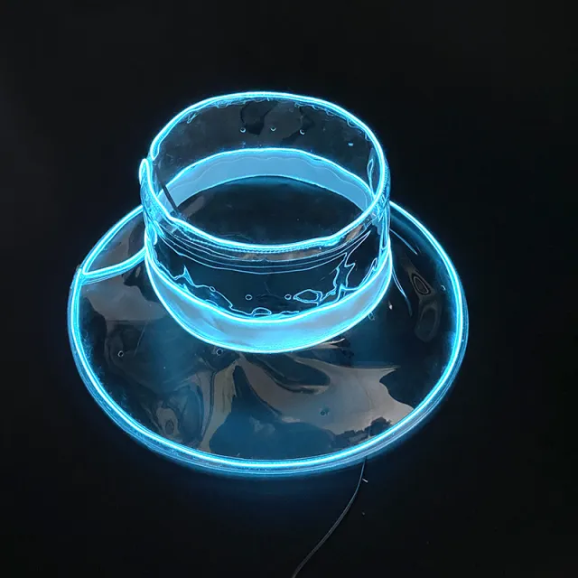 LED Light Up Transparent Fisherman Hat Prom Transparent - Shop at LoveMi