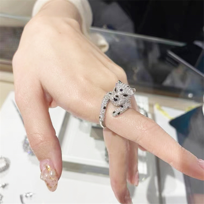 Title 5, Womens Fashion High Sense Leopard Ring, a styl...