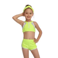 Sports Parent-child Swimwear European And American Swimwear - Green - View 1