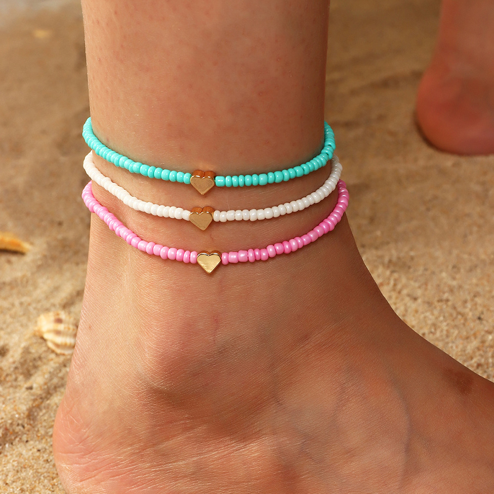 Title 8, Colorful Beach Vacation Style Beaded Love Foot ...