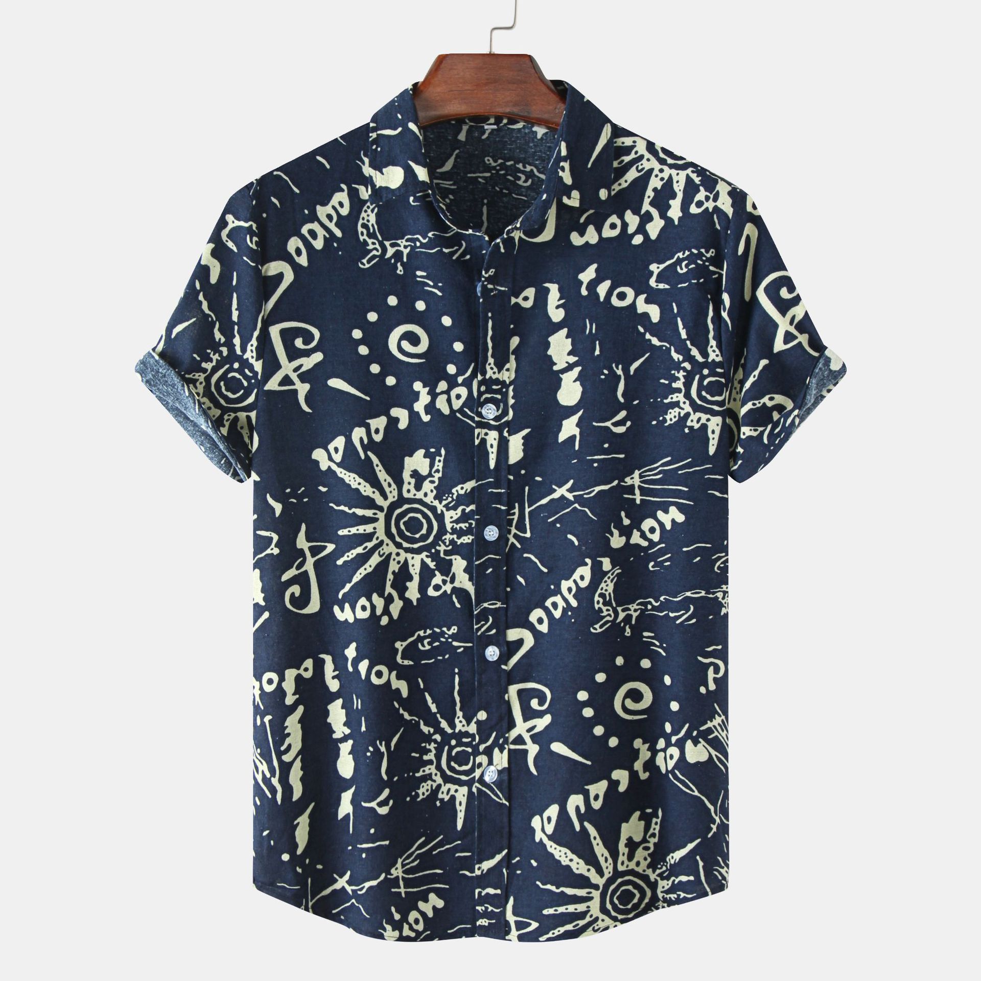 Title 3, Camisa floral de manga corta para hombre nueva ...