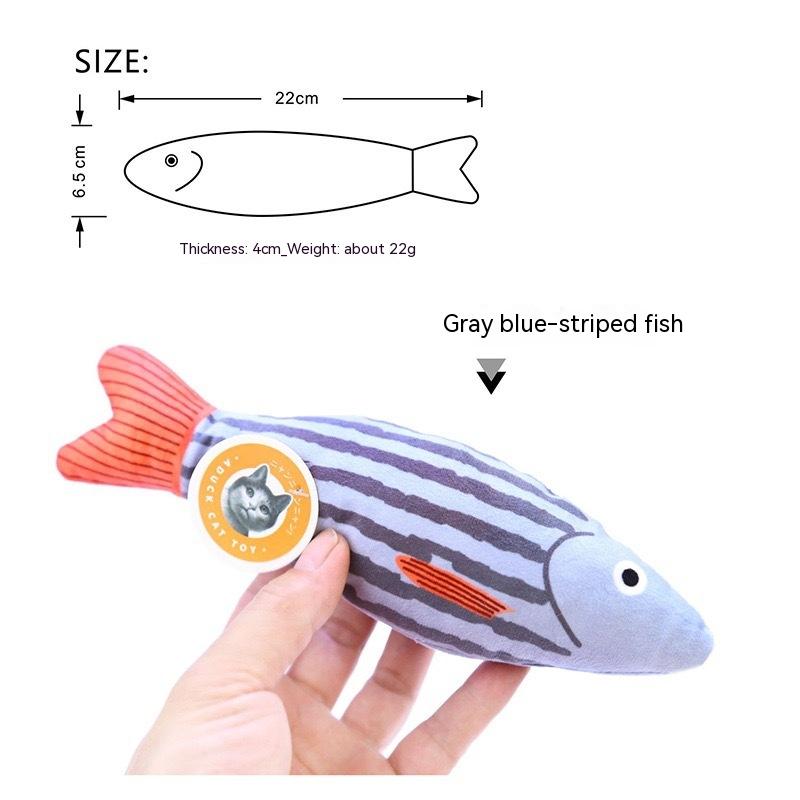 Gray And Blue Stripes Fish