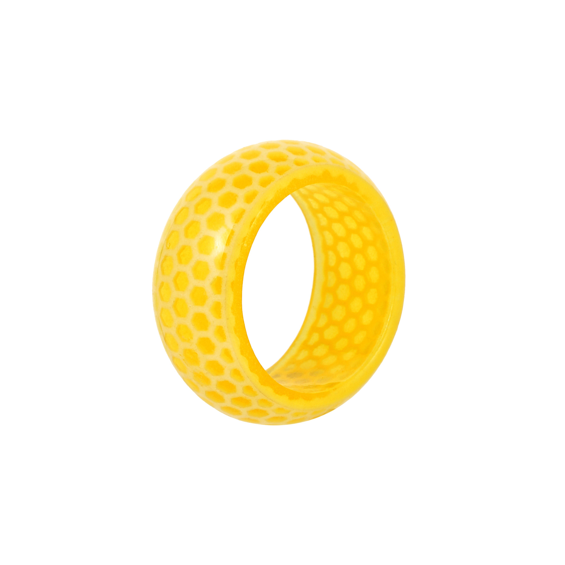 Title 6, Transparent Resin Honeycomb Pattern Luminous Ring