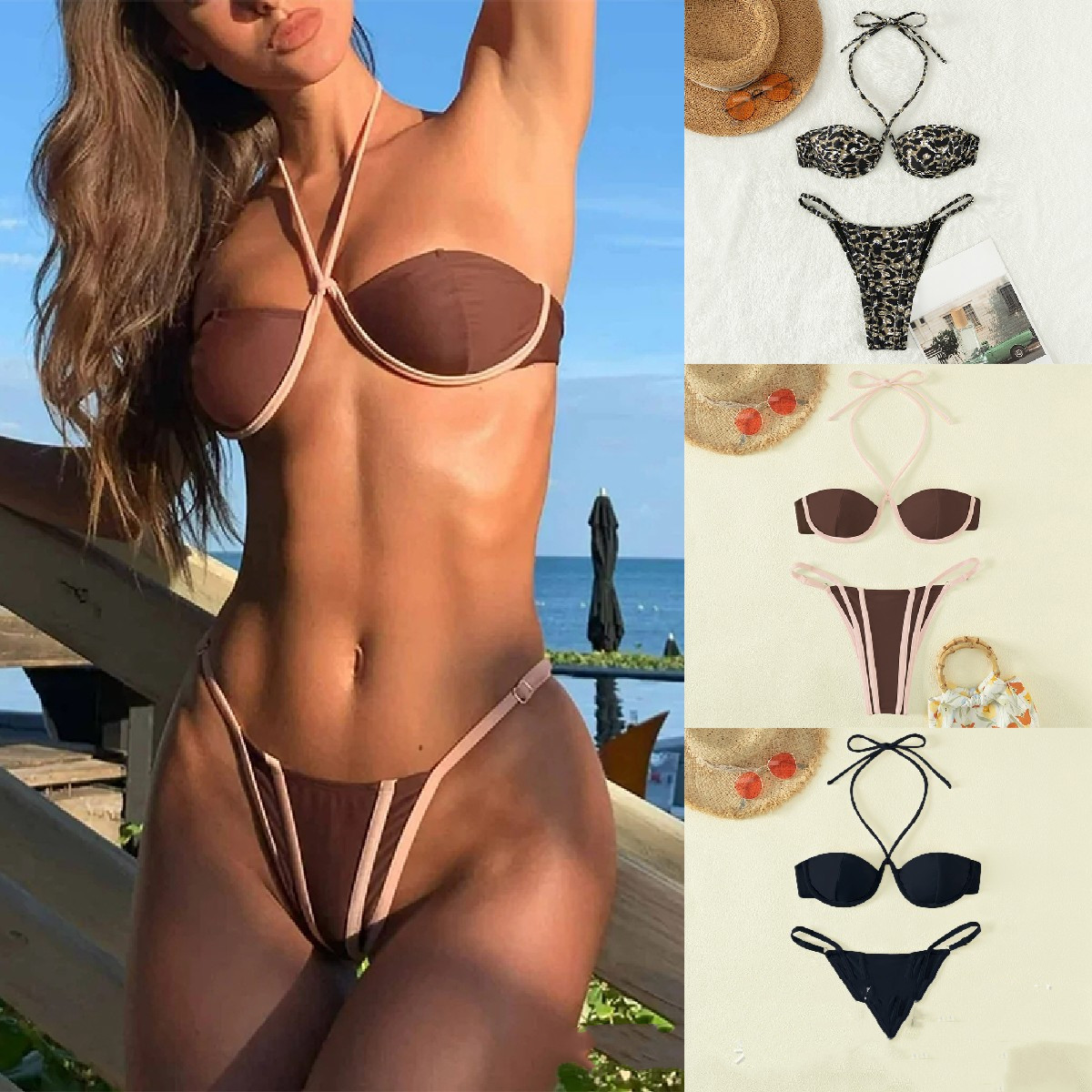 Title 6, Womens Fashion Casual Split Swimsuit Bikini Se...