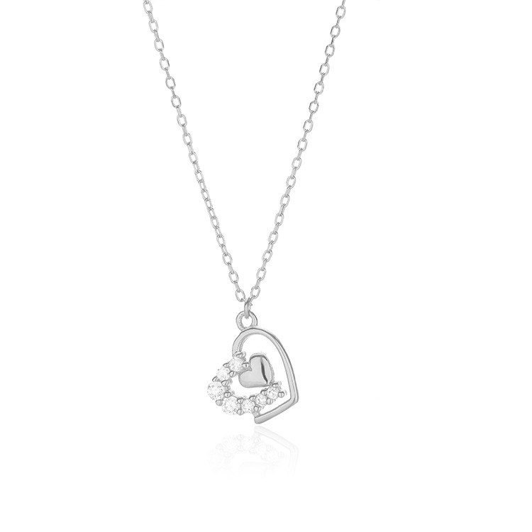 Fashion Simple Clavicle Chain Rose Gold Diamonds