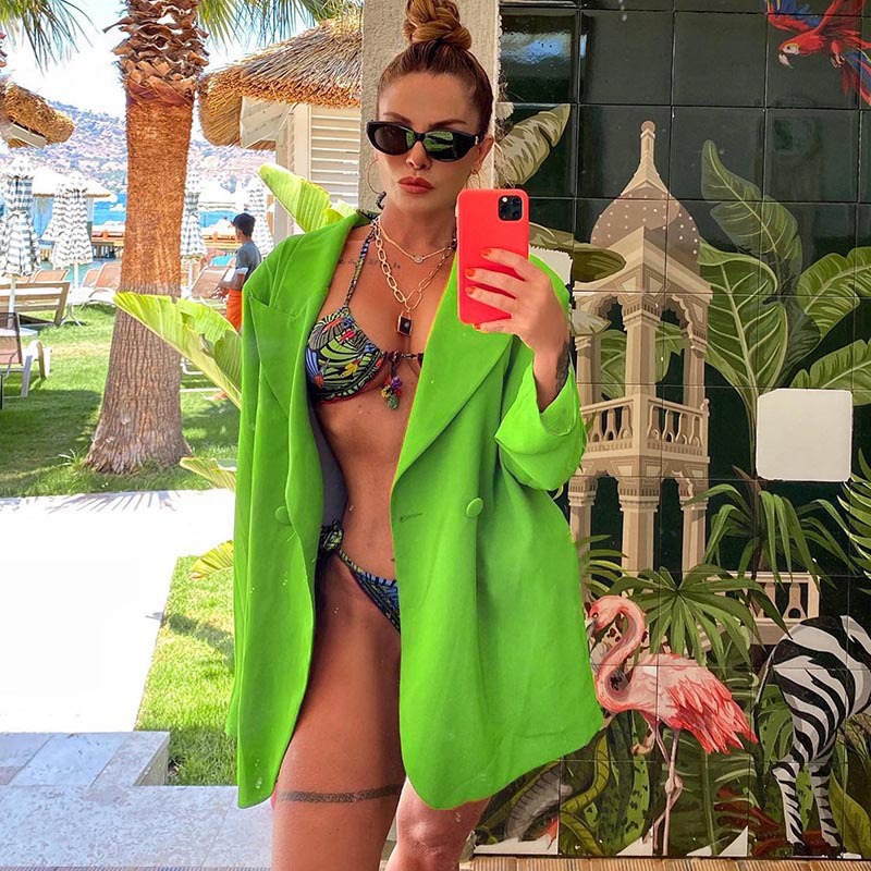 Fashion Long Women's Casual Temperament Commuter Suit