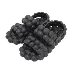 Women's Bubble Thick Soled Sandals - Black - View 1
