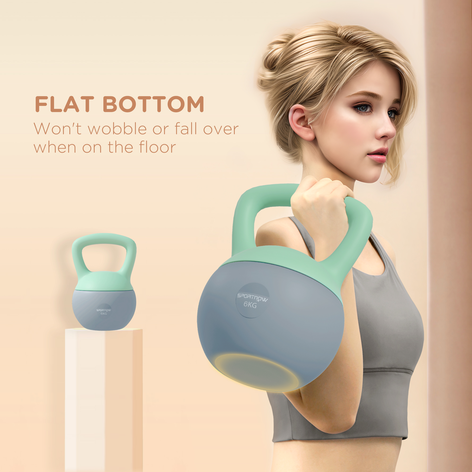 6kg Soft Kettlebell With Anti Slip Handle, Suitable For Home Gym — image 8