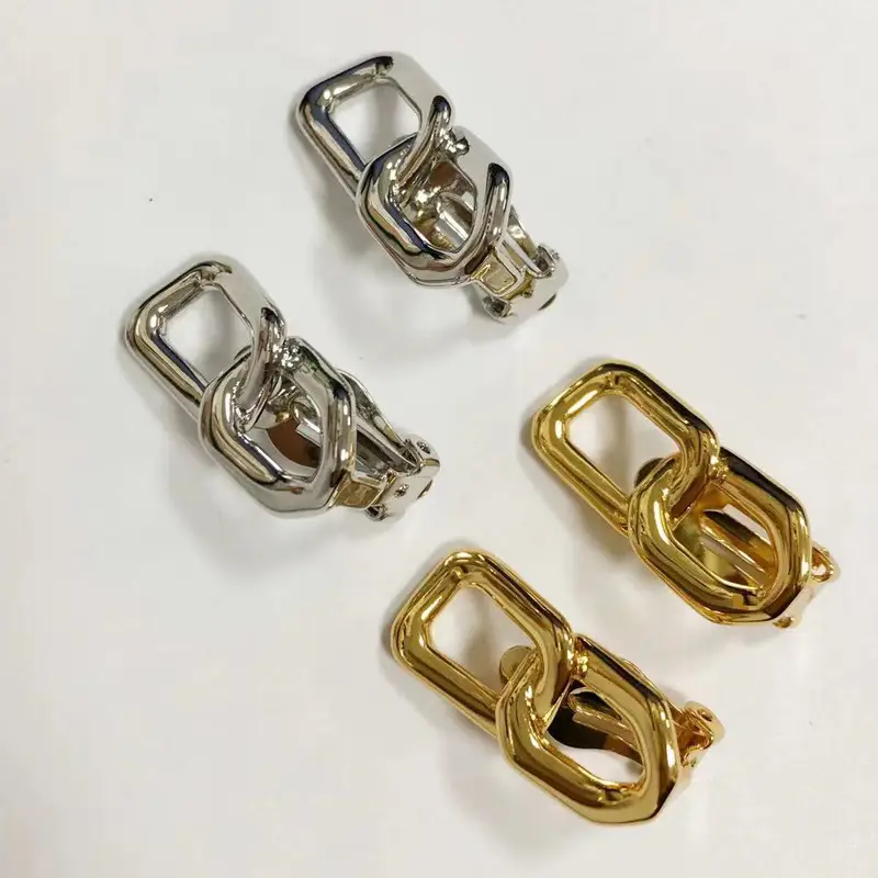 Women's Niche Design Heavy Metal Style Thick Chain Earrings