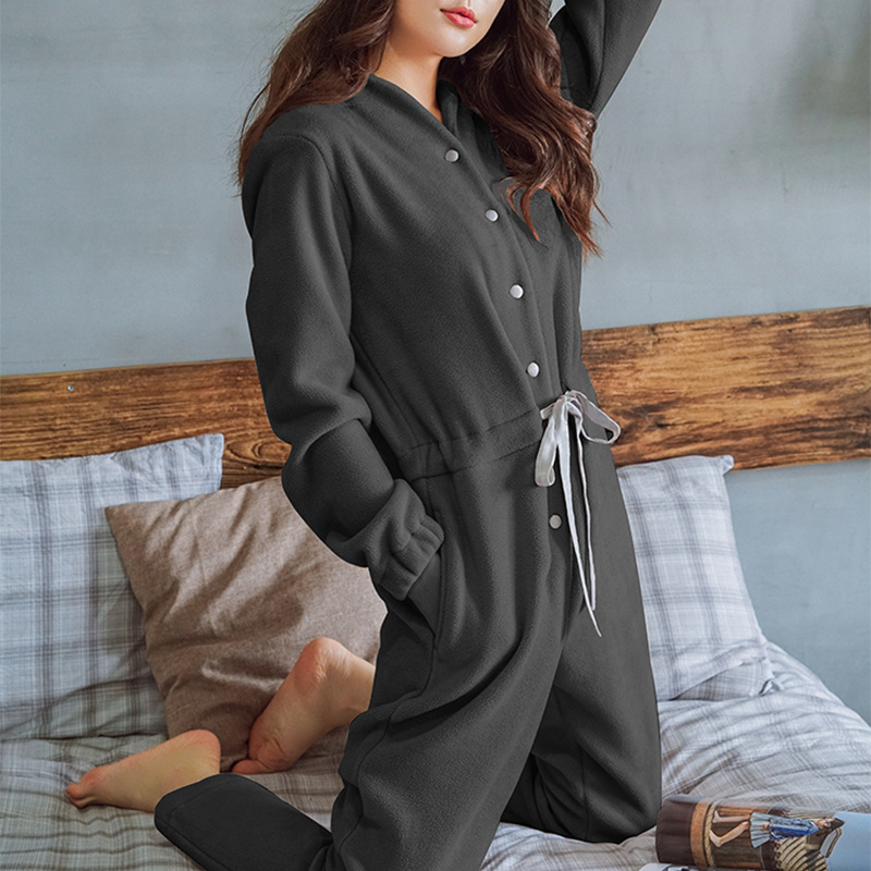 Title 7, Warm and comfortable waistband one-piece pajamas