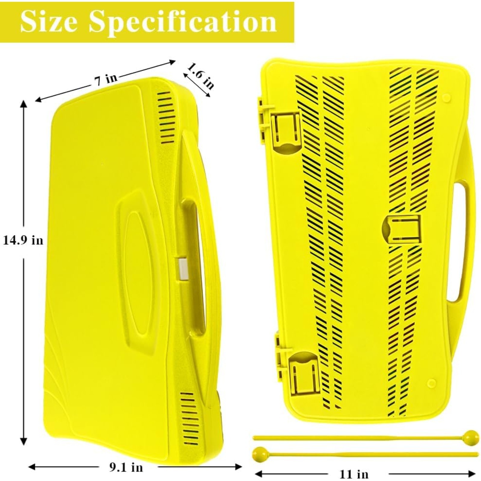 25 Notes Glockenspiel Xylophone, Percussion Instrument With Hard Case And Safe — image 3