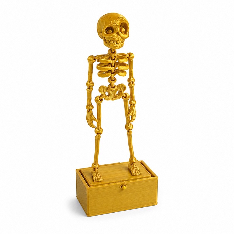 Dancing Skeleton Aquarium Ornament with Base, picture 4 of 4
