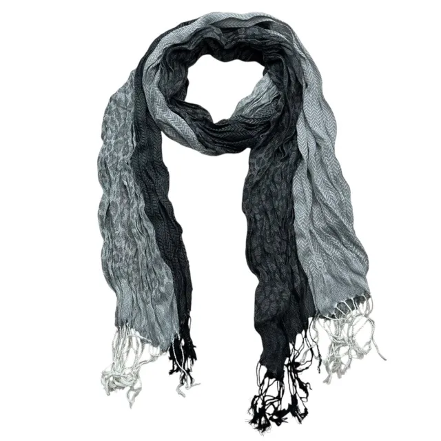 Grey Winter Jacquard Polyester Long Scarf,vacation,daily Life,evening Party,Office Appropriate Subtlety For Women Men,for Casual Outfits Grey - Shop at LoveMi