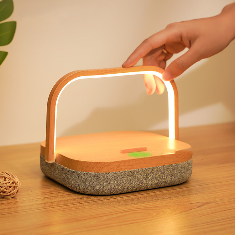 Led Wireless Charger Bluetooth Speaker Desk Lamp - Image 5