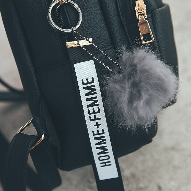 Title 9, Retro Wild Fashion Mini Fur Ball Backpack Women