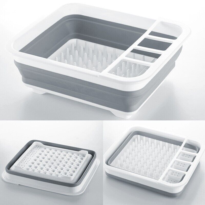 Home Master Collapsible Dish Drainer Small Spaces Camping Caravan 34CM X 28.5CM