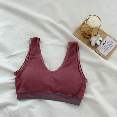 Title 5, Seamless V-neck Yoga Sports Bra