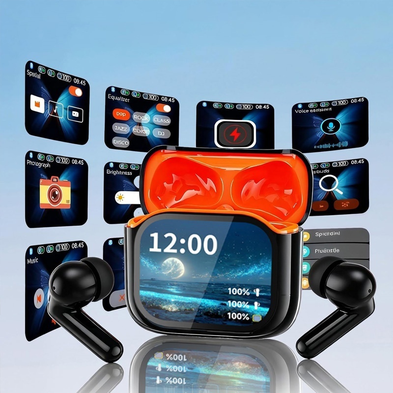 Wireless BT AI Translation Earbuds 144-Language Real-time Translation Headphones