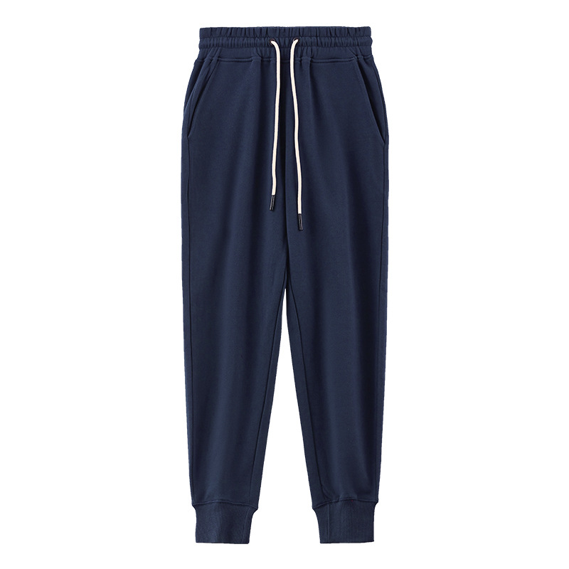 Men's Stylish Retro Nine point Sports Casual Pants Navy - Shop at LoveMi