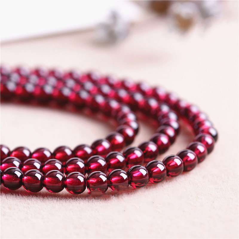Natural Stone DIY Crystal Garnet Loose Beads