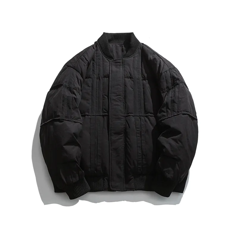Solid Color Stitching Down Jacket Men's