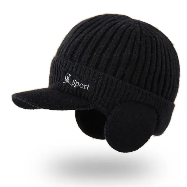 Korean Style Men's Pullover Warm Thick Duck Tongue Black - Shop at LoveMi