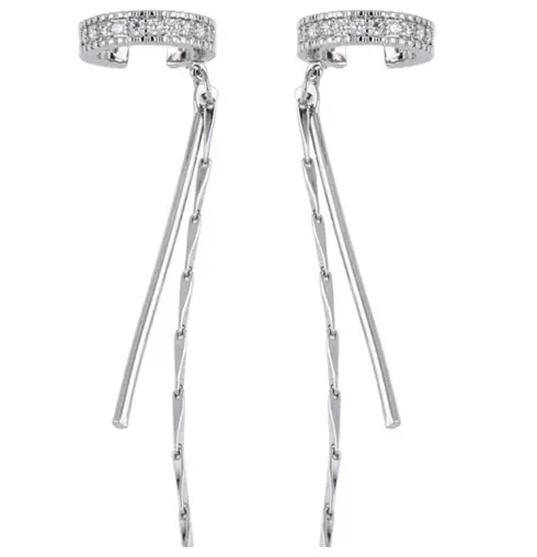 C-shaped Tassels Simple Vintage Earrings Female