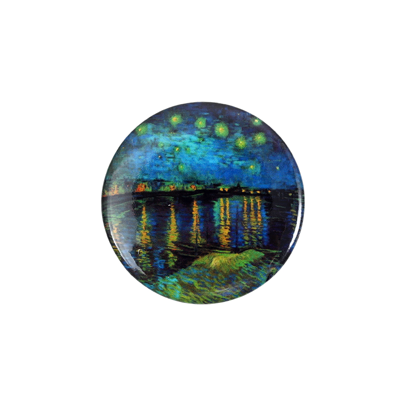 Title 9, Men and Women Oil Painting Badge Clothes Brooch...