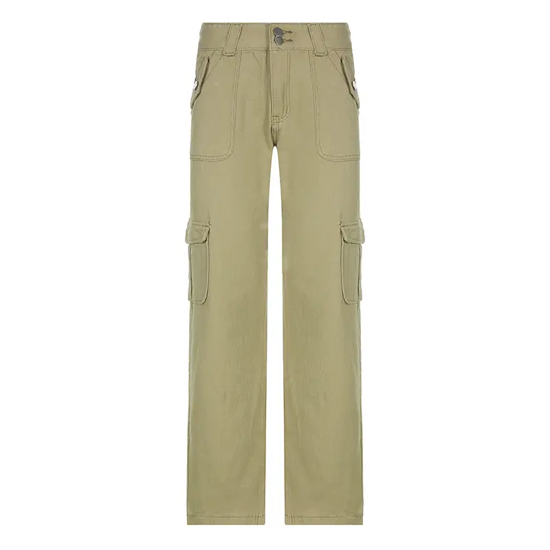 Women's Fashion Pants Street Solid Color Pockets