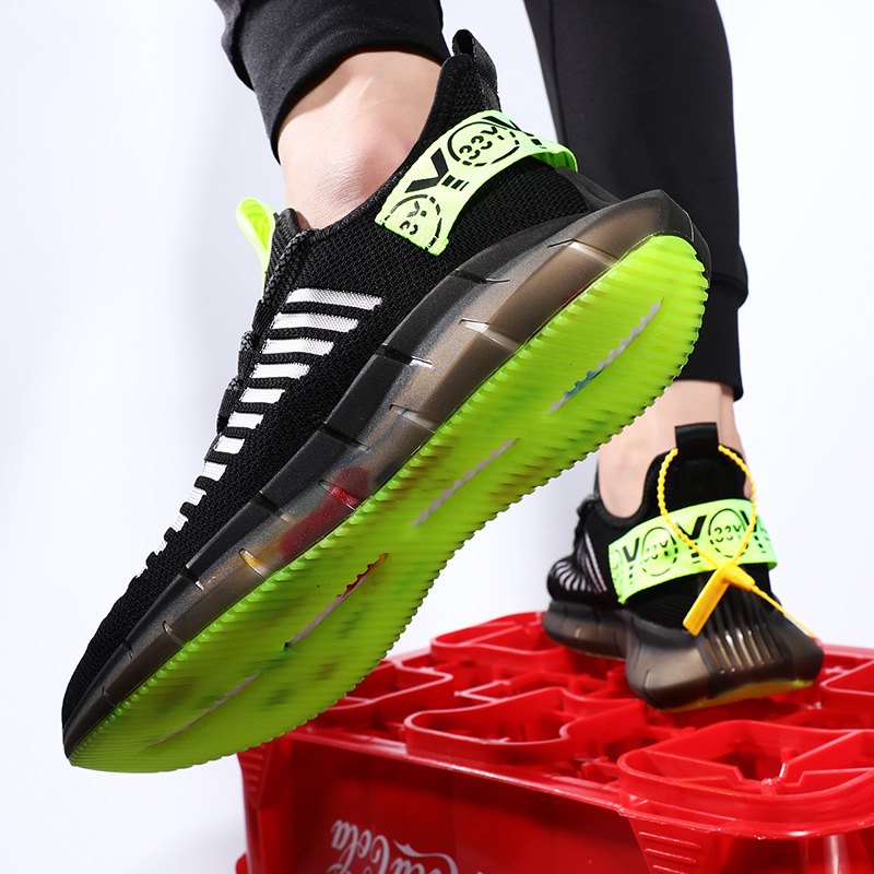 Title 2, Casual running shoes flying woven breathable shoes