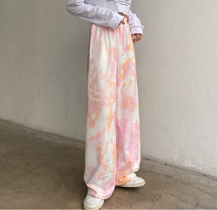 Title 7, Tie Dye Wide Leg Pants New Women