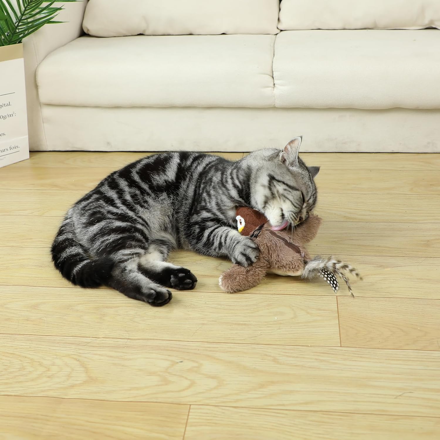 Cat Toys Flapping Bird - Interactive Catnip For Cats, Realistic Plush — image 6