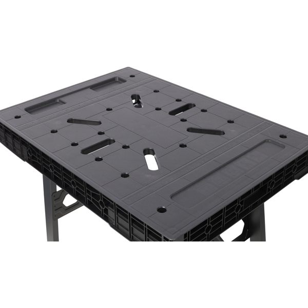 Foldable Work Bench,Portable Workstation,Work Bench Suitable for Garage,Workshop and Home,1650LBS Capacity,Black-31