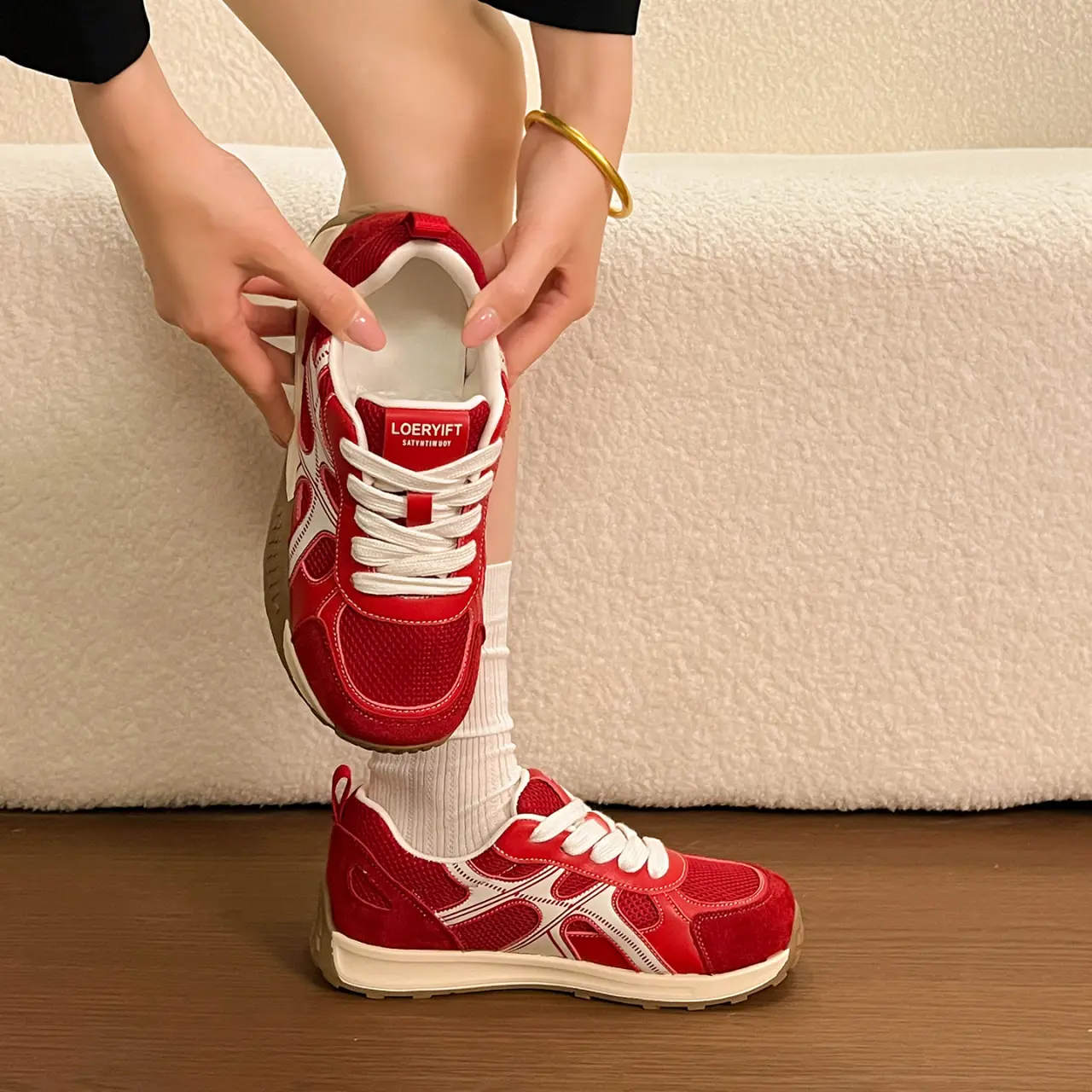 Women's Mesh Sneakers, 2026 New Spring & Autumn Platform Height-Increasing Dad Shoes, Breathable Versatile Agam Casual Shoes