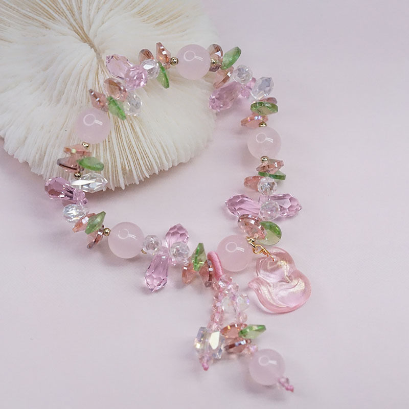 Sweet Maiden Heart Crystal Bracelet