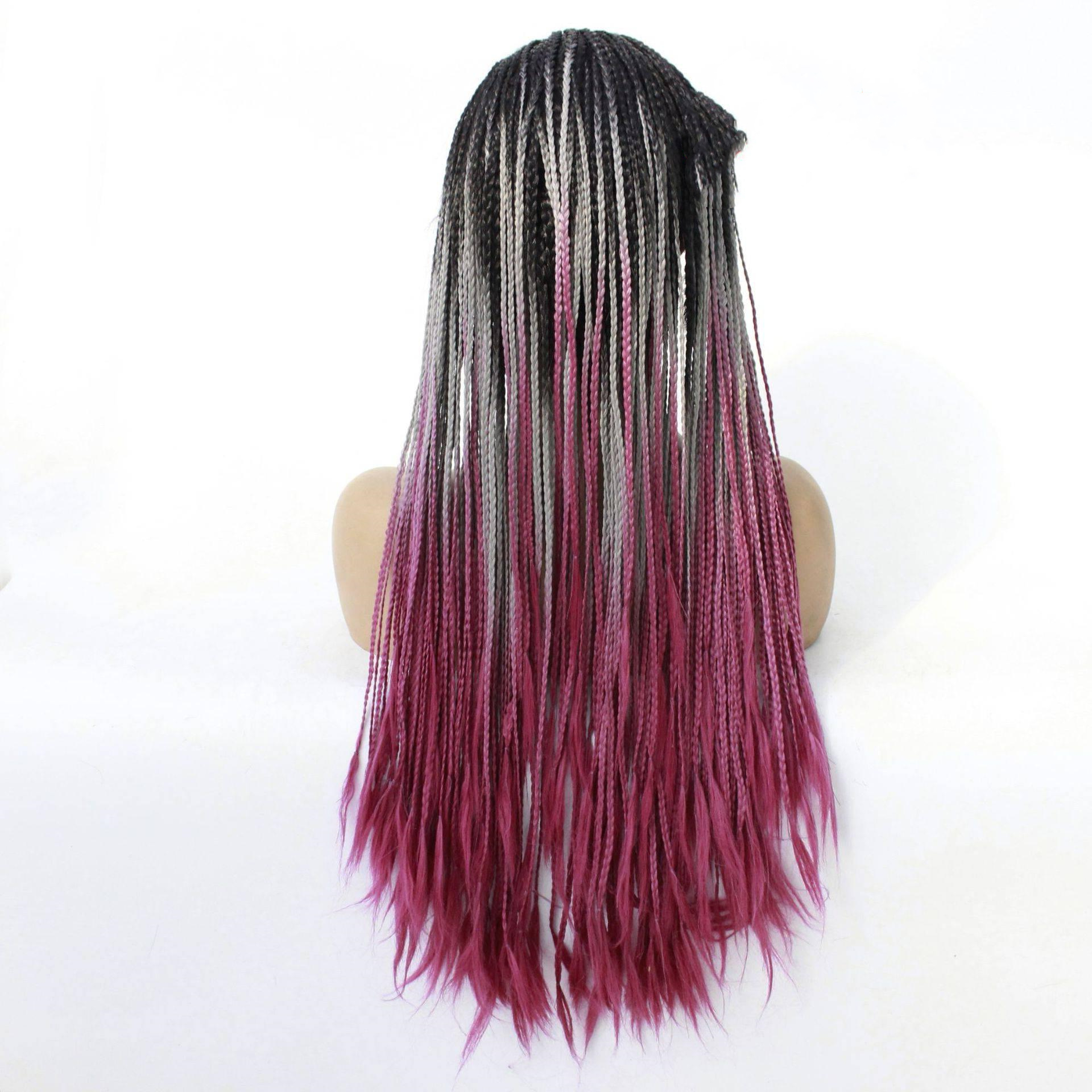 Europe Lady Double Braided Wig Black Fro — foto 5