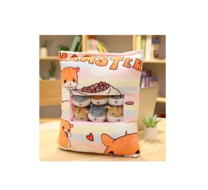 A Large Bag Of Corner Creature Series Doll Snack Pillow Orange - Shop at LoveMi