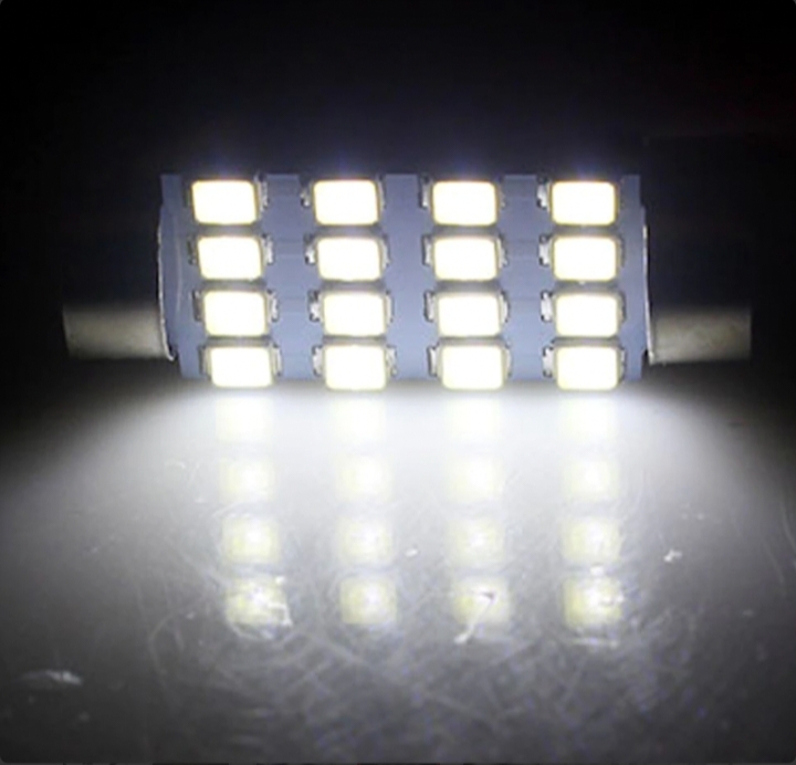 28pcs Car Interior White Combo LED Map Dome Door Trunk License Plate Light Bulbs thumbnail 7