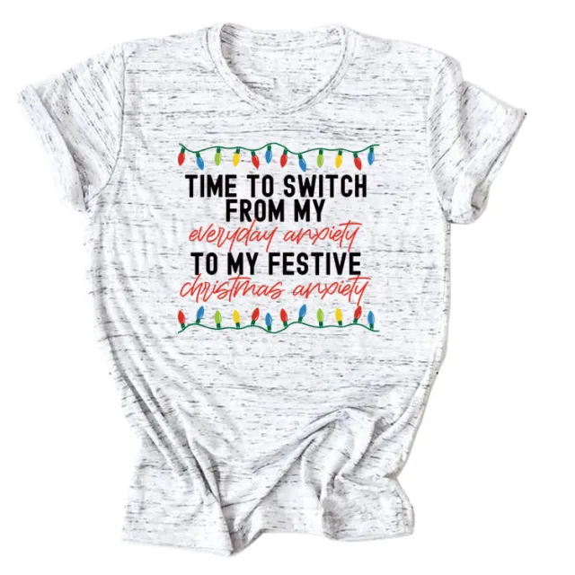 Pattern Printing Casual Short sleeved T shirt Women's Tops Graphite Gray Black Color - Shop at LoveMi