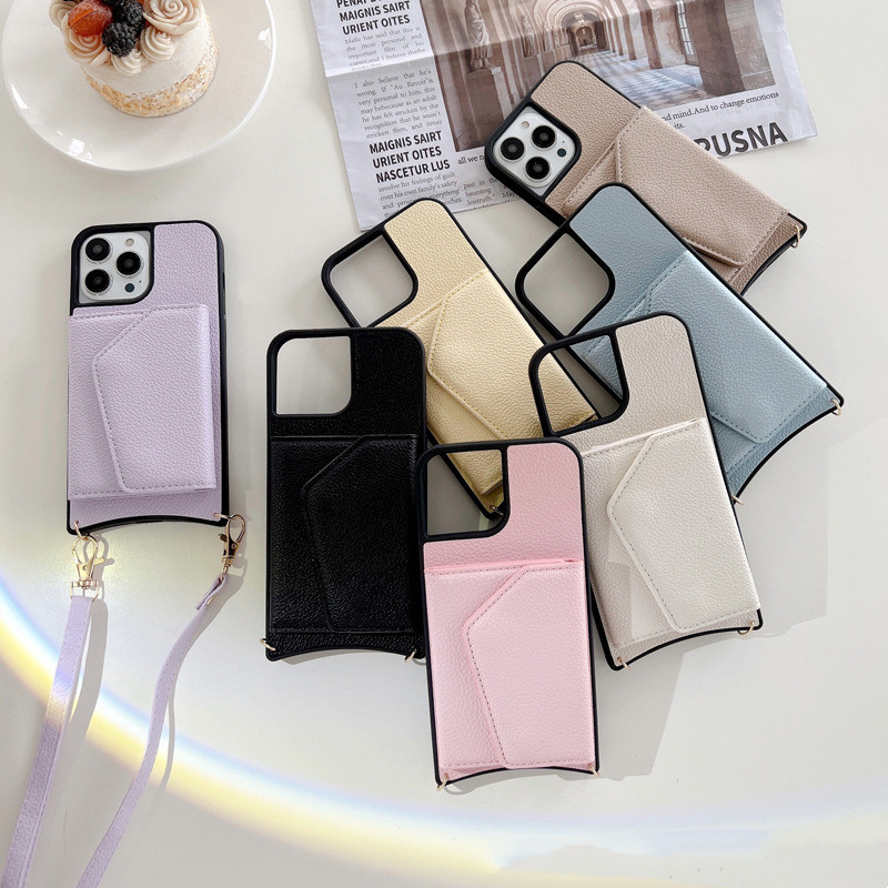 Solid Color Mobile Phone Case With Mirror - Image 4