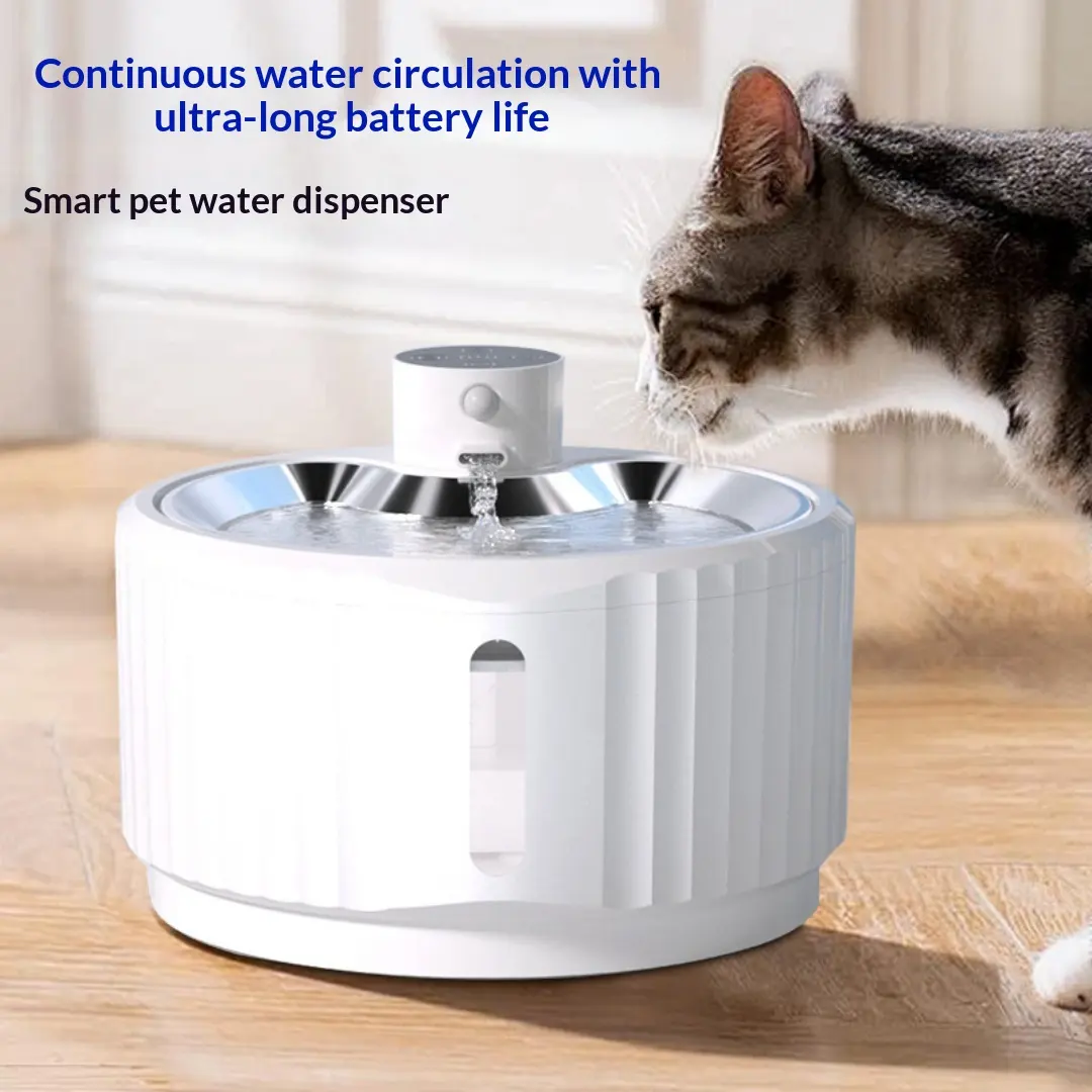 Automatic Circulating Sensor-Activated Stainless Steel Pet Water