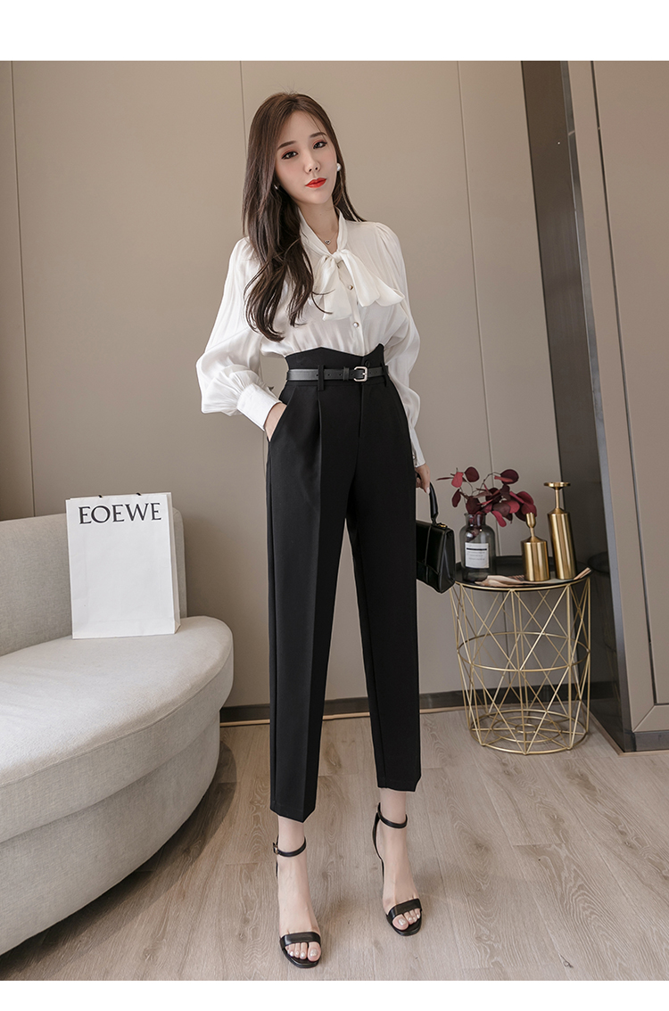 Title 8, High Waist Suit Pants Ladies Summer Pants Thin ...