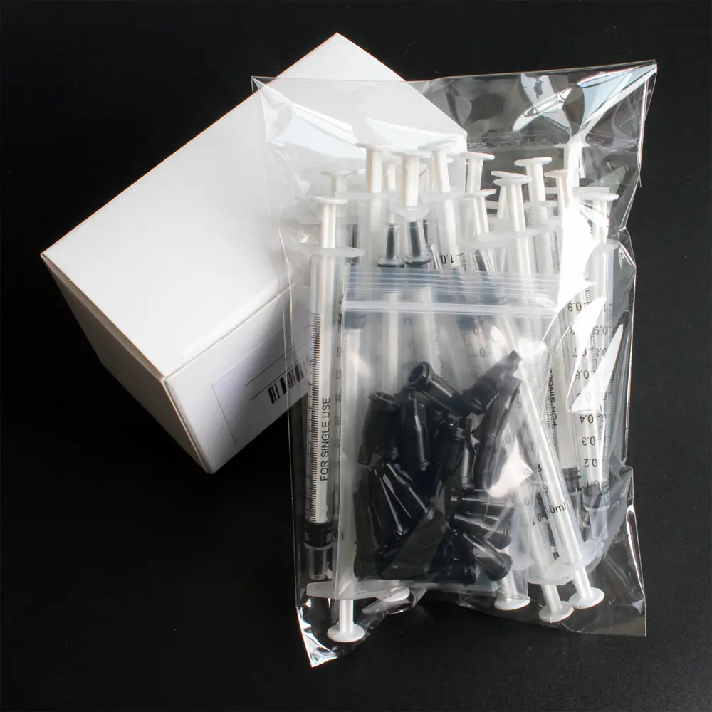 25pcs Luer Slip Tip 1ml Syringes With Caps Are Great For Pet Feeding, Glue, Hobby Crafts, Measurement, And Liquid Refill, But Not For Professional Medical Use