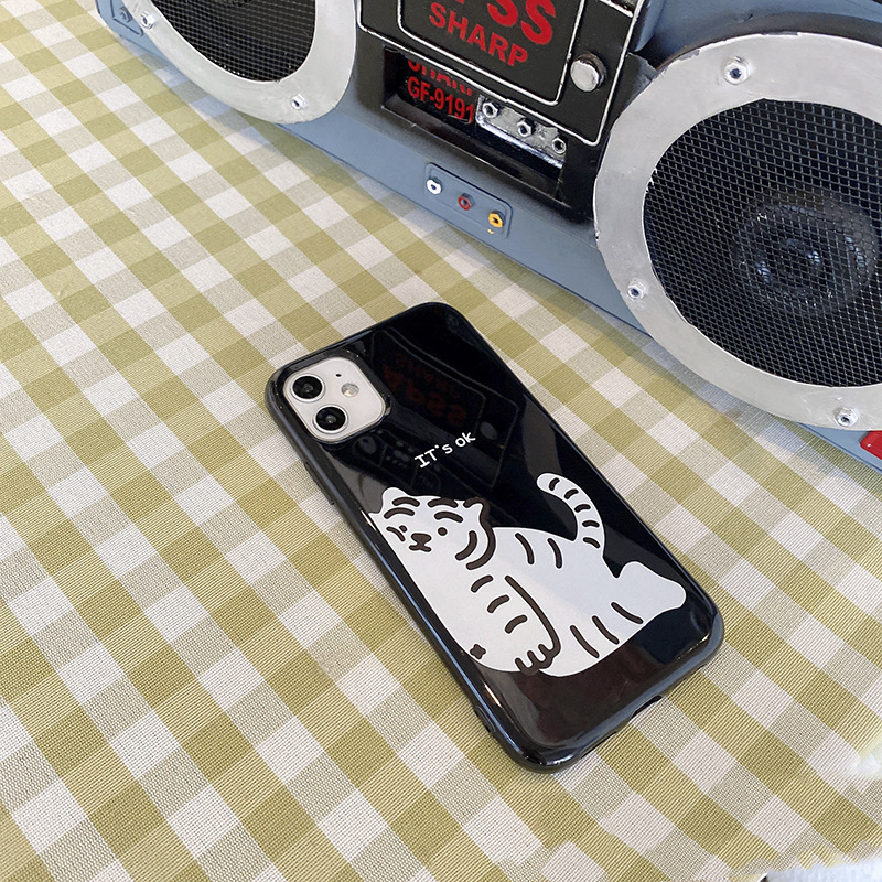 Japanese And Korean Cute Little Tiger Simple Creative Mobile Phone Case - Image 5