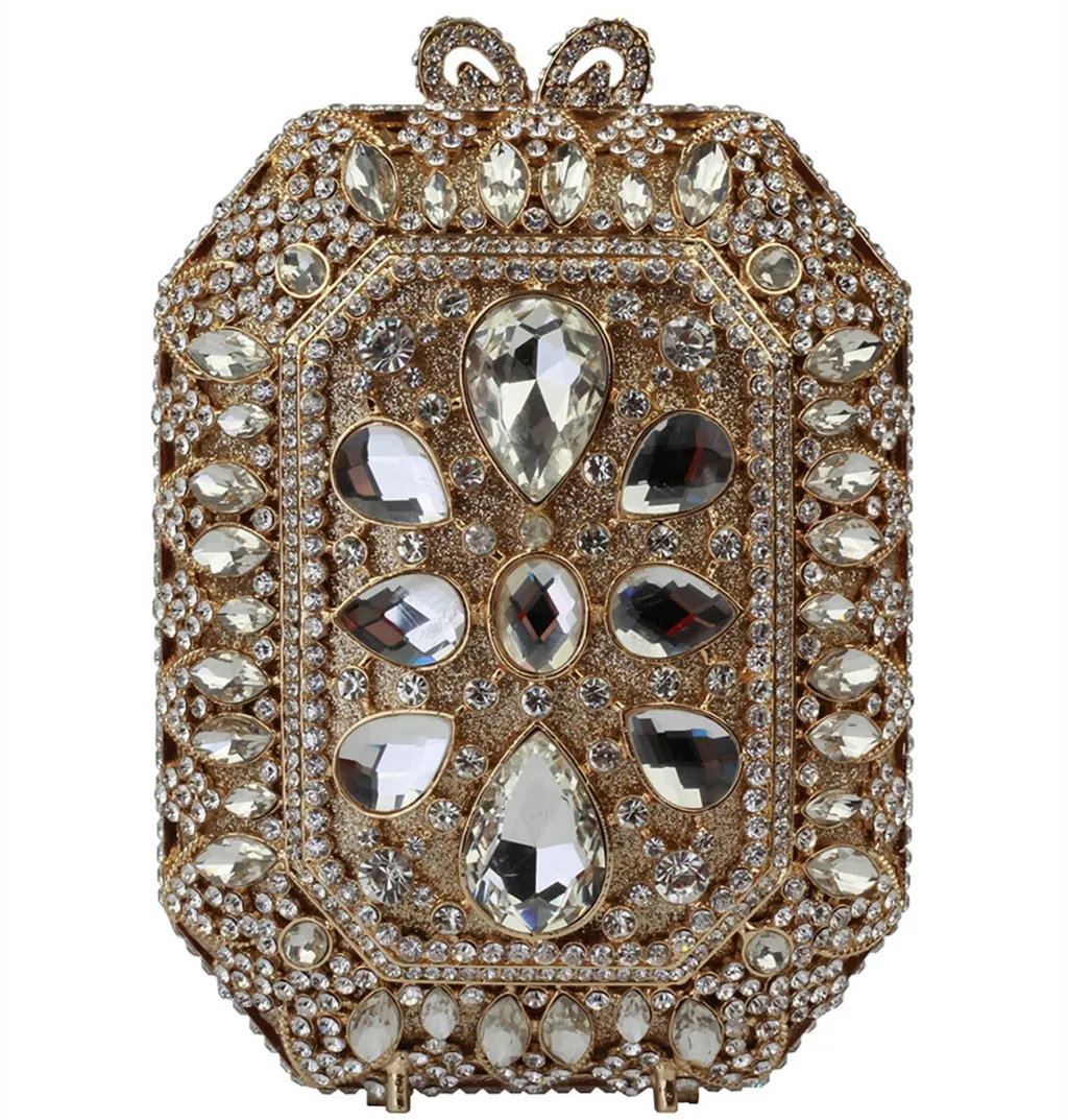 Original Clutch Bag With Handmade Diamond Evening - Picture1