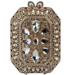 Original Clutch Bag With Handmade Diamond Evening - Picture1 - View 1