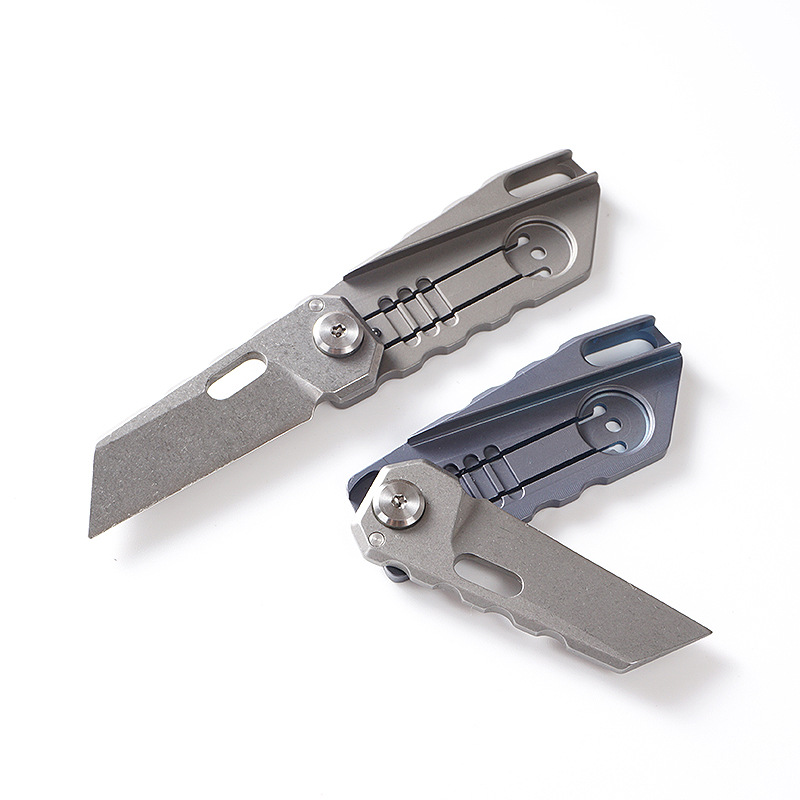 Titanium Alloy Outdoor Mini Folding Keychain Knife - Image 8